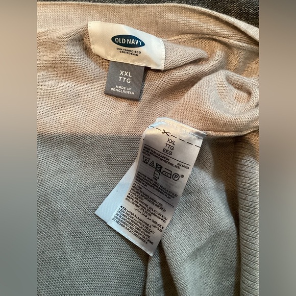 Old Navy light tan lightweight cardigan open front Woman’s size XXL - Picture 10 of 10